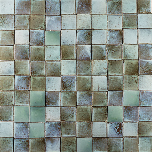 Chunky Square Tile Blue & Green Blend - 3ZBA3G_8B