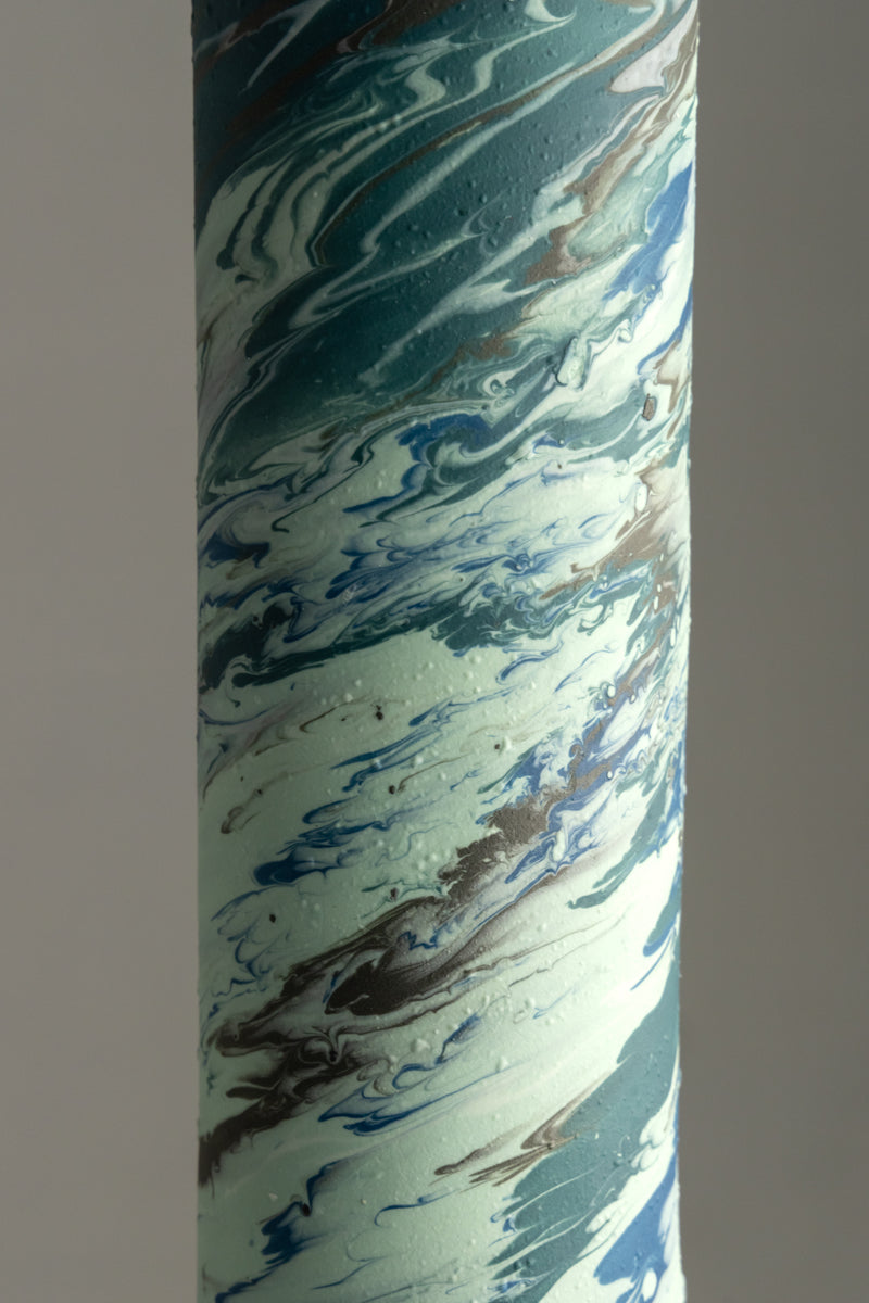 Aqua & Blue Porcelain Pendant Light - BMFCJH