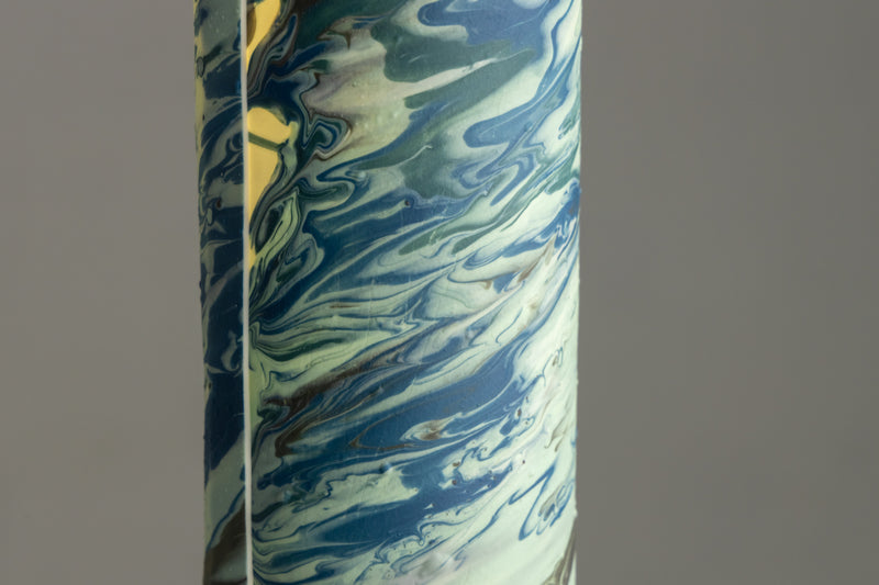 Aqua & Blue Porcelain Pendant Light - BMFCJH