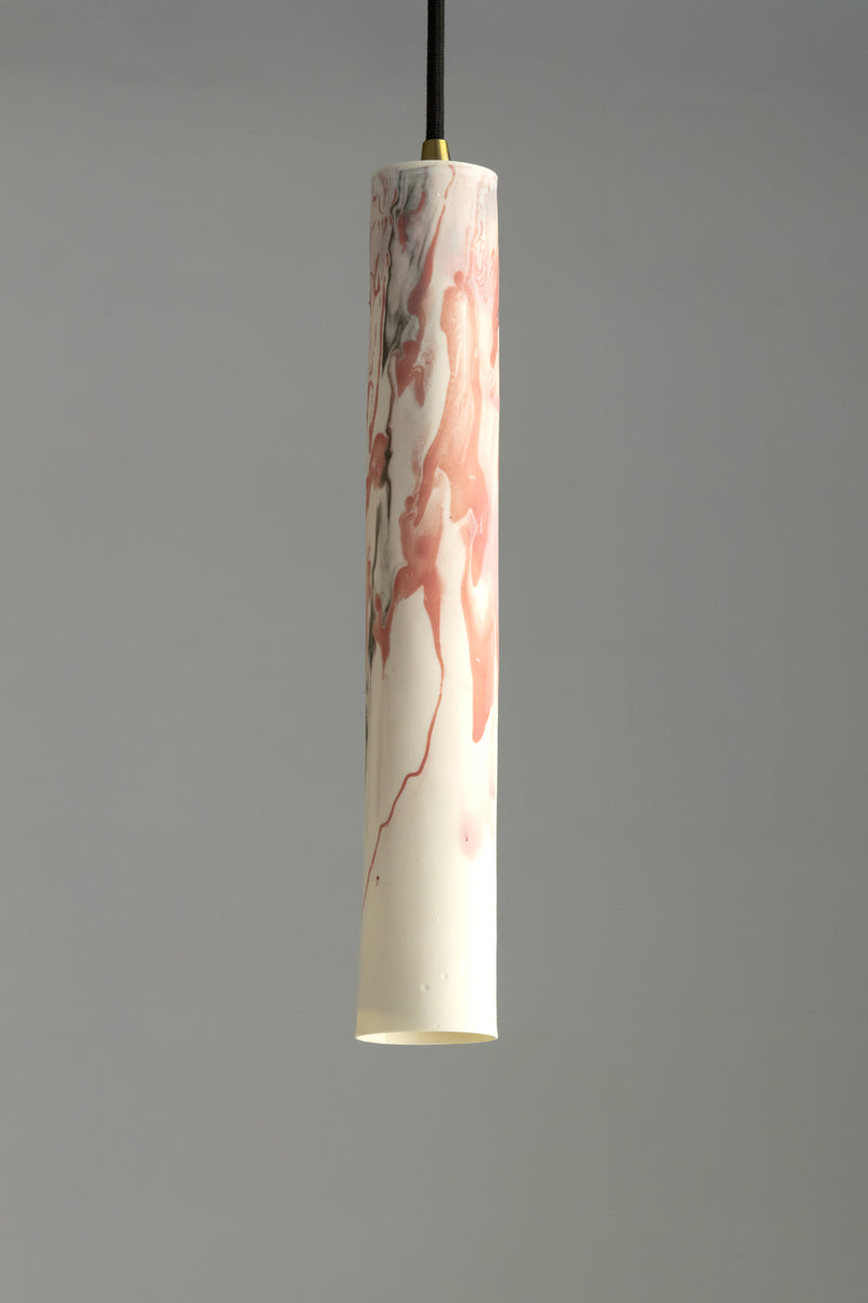 Pink & Grey Porcelain Pendant Light - BMFGGE