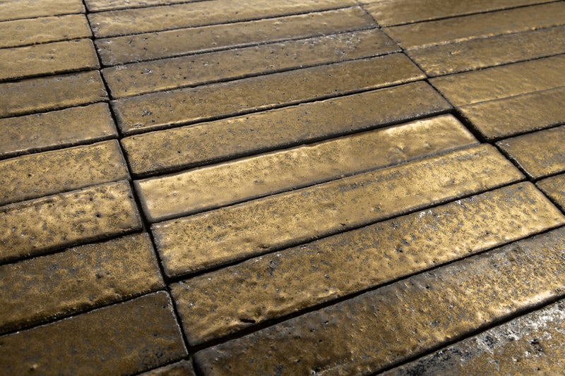 Rectangular Metallic bronze Tiles - J3WNUB