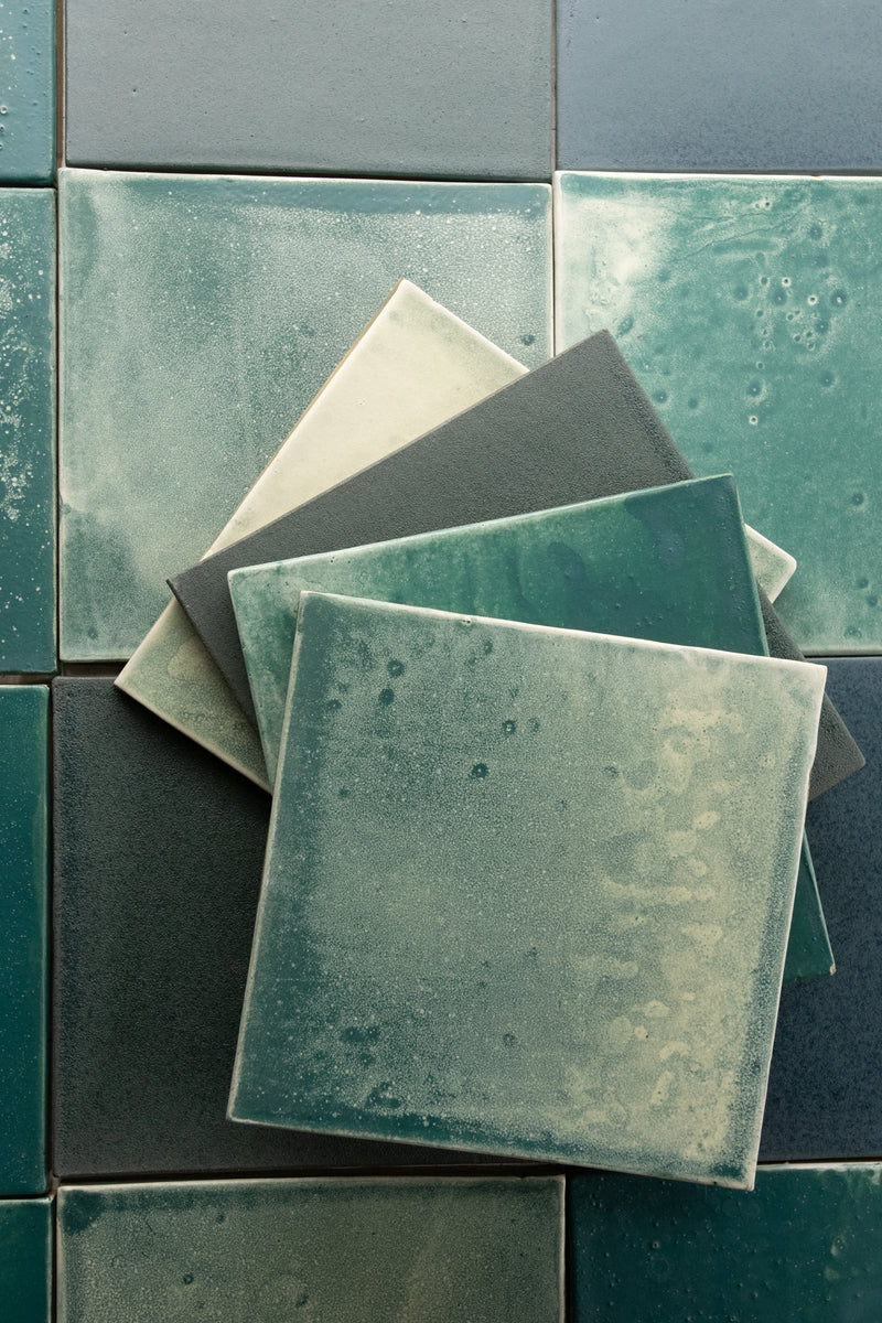 Teal & Green Square Tiles - JUBWWW_21C