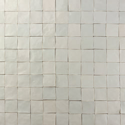 Square Handmade Glazed White AXAHV7 6B