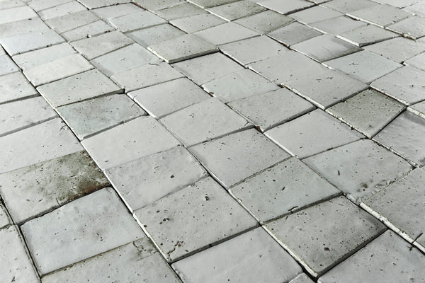 Chunky Trapezoid Tile Matt White HSWEC 6A