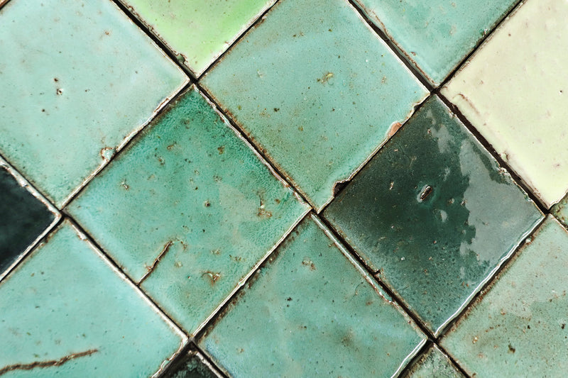 Square Chunky Tile Gloss Greens LNXX6Y 3A