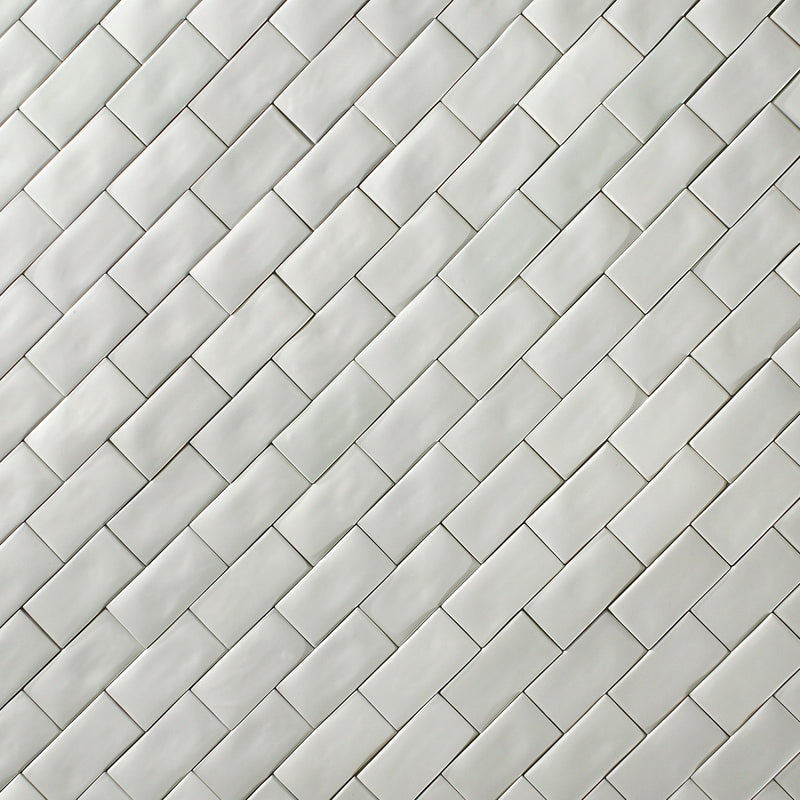 Rectangular Metro Tile Glazed White QKC3LB 1C