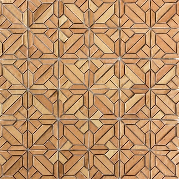 Vitrified Terracotta Tiles Mosaic Pattern V3SYK9 8A