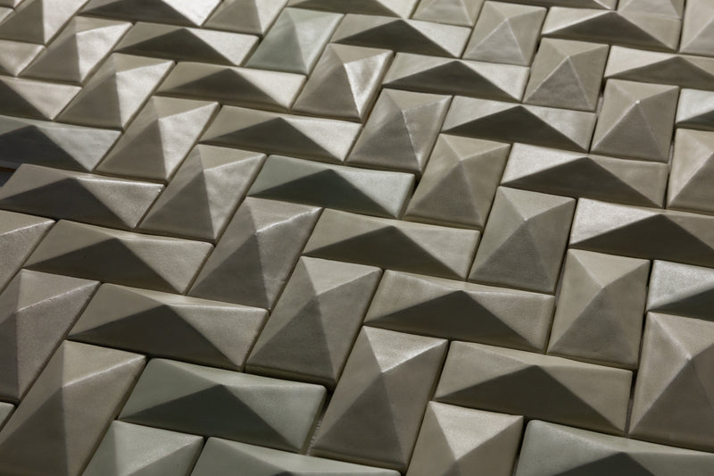 Cream & Light Green Blend 3D Tiles - 0SIJNH-WS