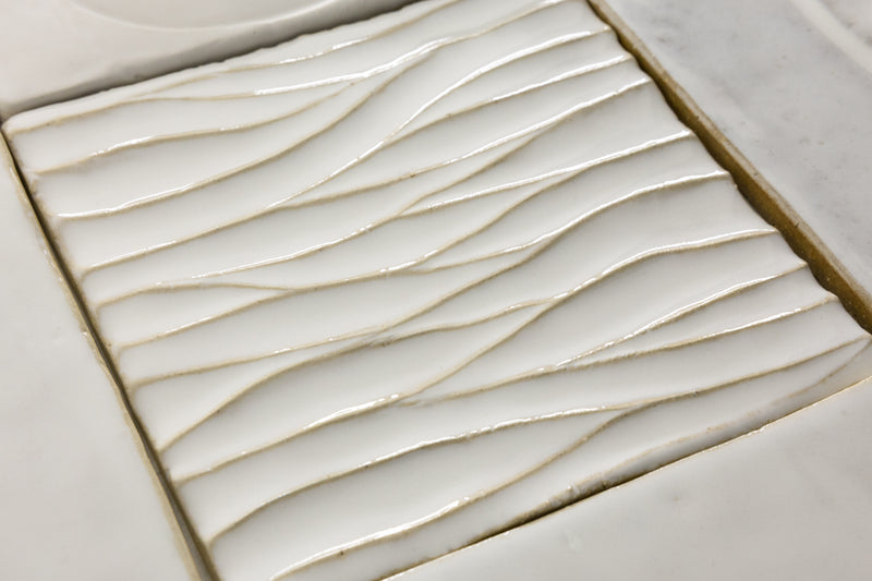 White Sculptural Owl Figure Tiles - 1SQ1NL-WS