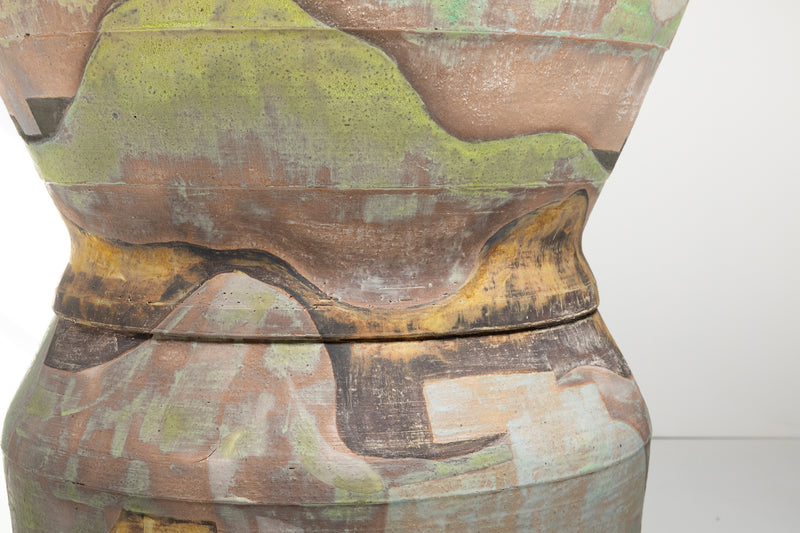 Hand-Painted Ceramic Vessel - 2DIA0R
