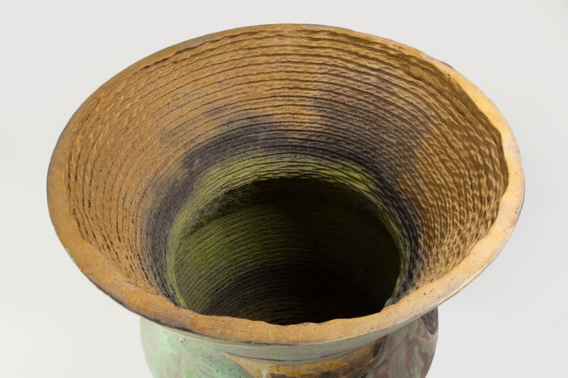 Hand-Painted Ceramic Vessel - 2DIA0R