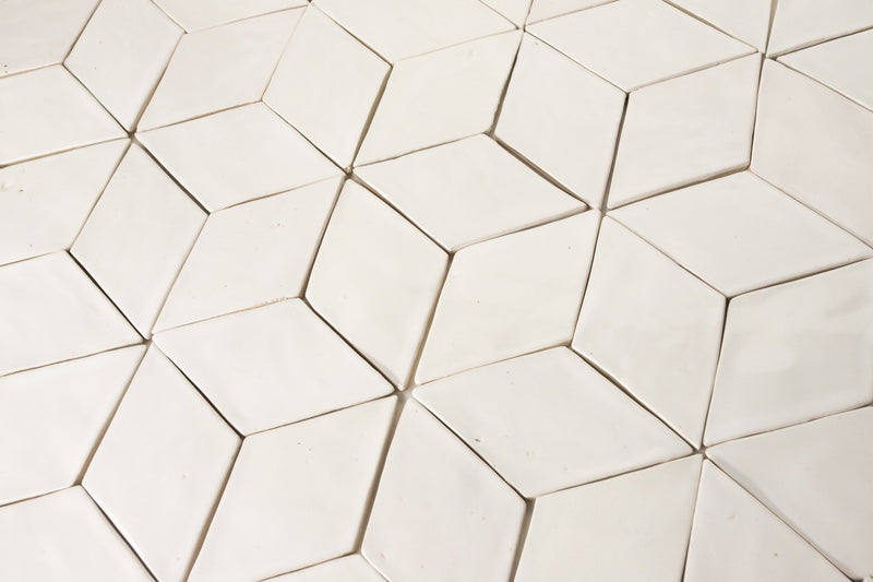 Rectangular Diamond Tiles White Diamond Shaped Tile 3H7R7P_11D – VEELVLAK-Frēodōm
