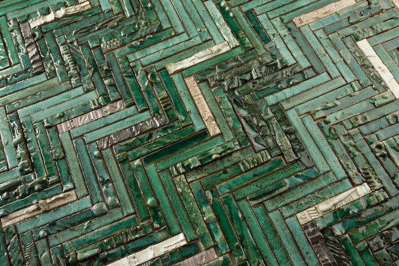 Greens 3D Slender Tiles 3UD9XU