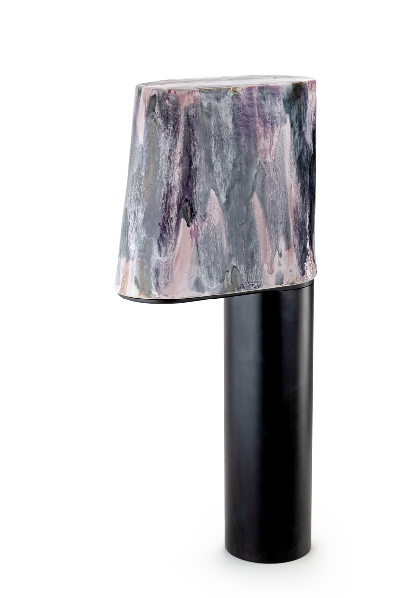 Violet and Ash Hand-Made Ceramic Outdoor Lantern - 4AFM2X