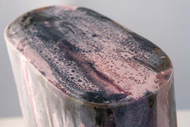 Violet and Ash Hand-Made Ceramic Outdoor Lantern - 4AFM2X