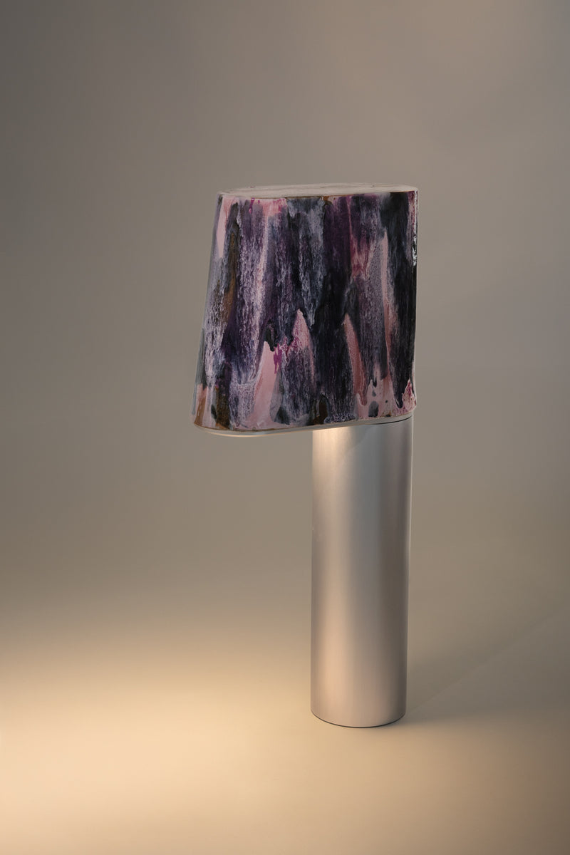 Violet and Ash Hand-Made Ceramic Outdoor Lantern - 4AFM2X