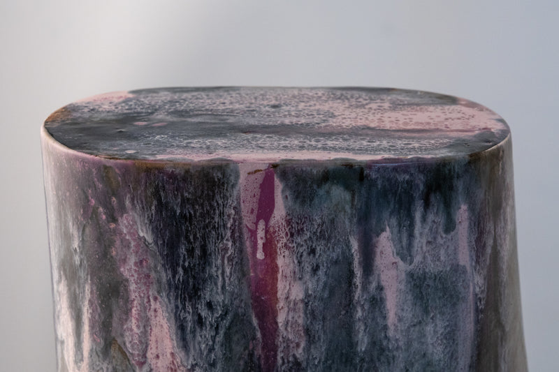 Violet and Ash Hand-Made Ceramic Outdoor Lantern - 4AFM2X