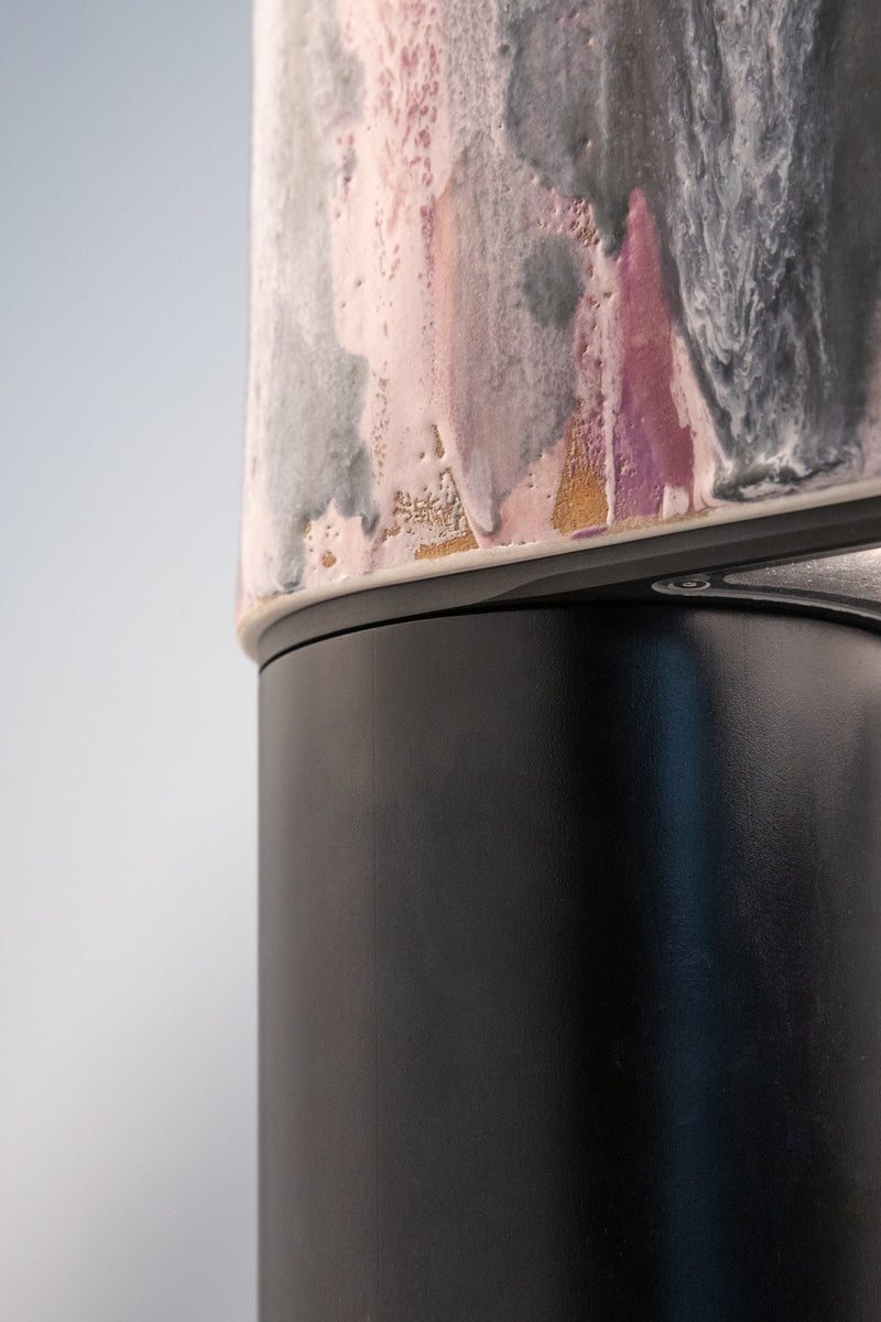 Violet and Ash Hand-Made Ceramic Outdoor Lantern - 4AFM2X