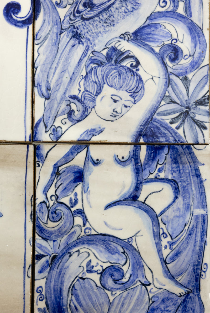 2.134m² Hand-Painted Delft Mural - 4HSFNS