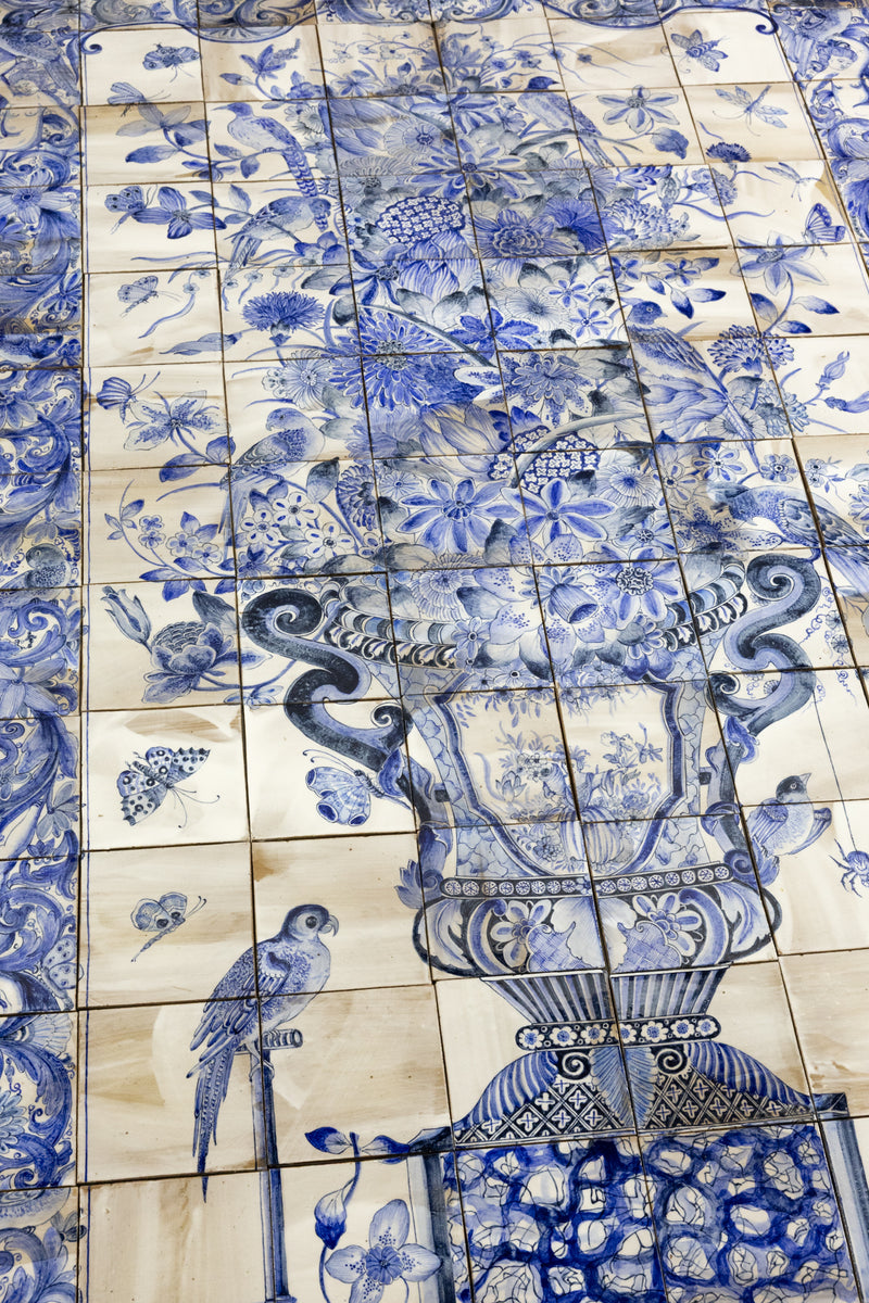2.134m² Hand-Painted Delft Mural - 4HSFNS