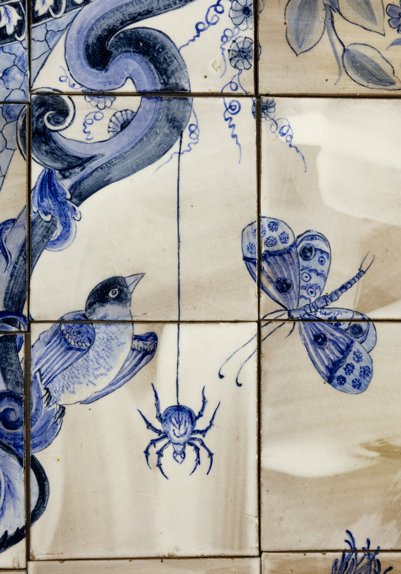 2.134m² Hand-Painted Delft Mural - 4HSFNS