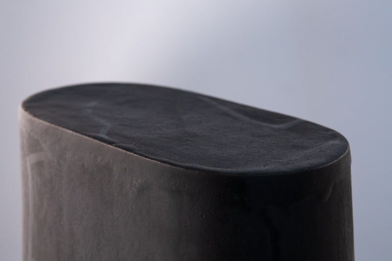 Black Hand-Made Ceramic Outdoor Lantern - 5URFEP