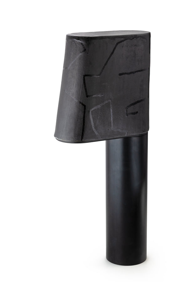 Black Hand-Made Ceramic Outdoor Lantern - 5URFEP