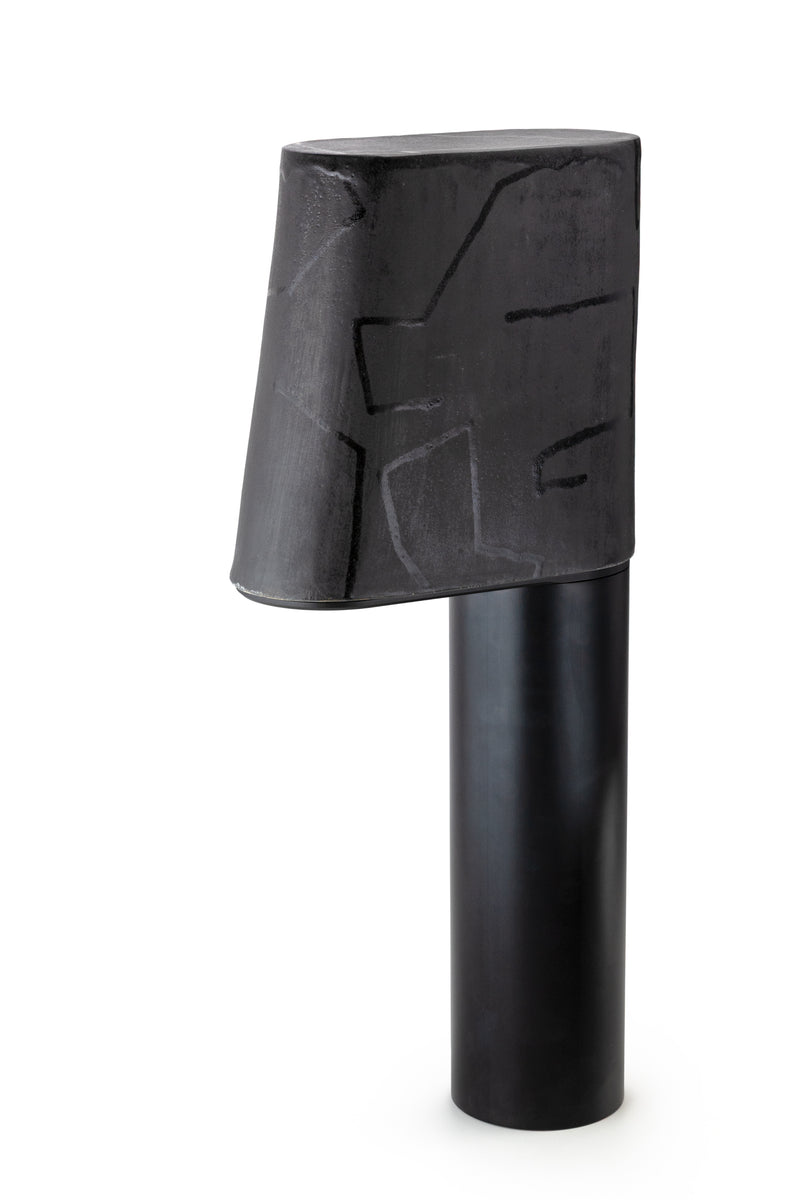 Black Hand-Made Ceramic Outdoor Lantern - 5URFEP