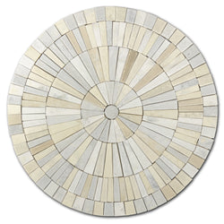 Circle Tile Set in Blended Light Tones 5XKJ4N