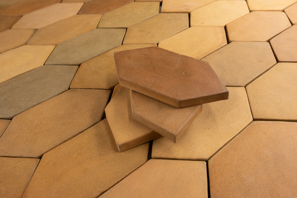 Vitrified Terracotta Lozenge Tiles 64J3VB