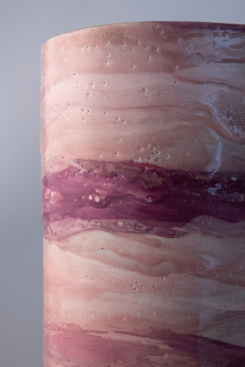 Blue & White Hand-Made Ceramic Outdoor Lantern - 71KL9C