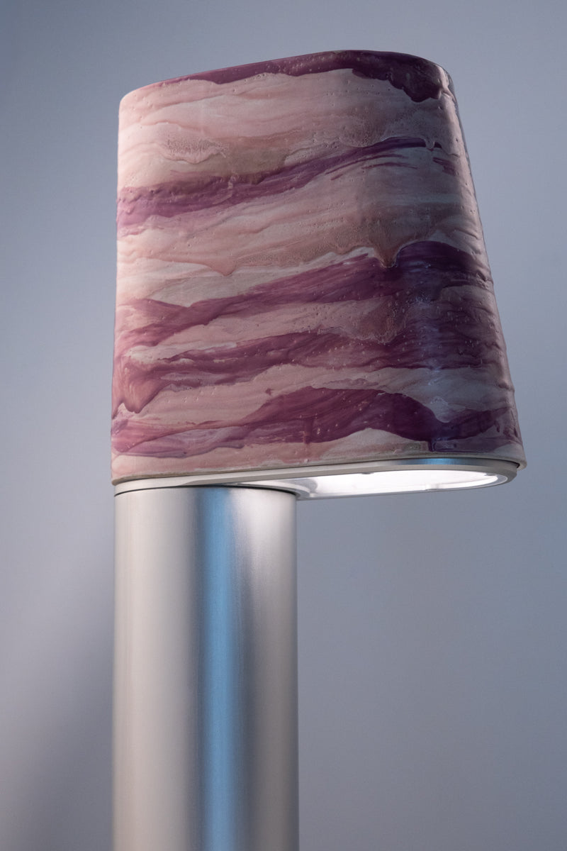 Blue & White Hand-Made Ceramic Outdoor Lantern - 71KL9C