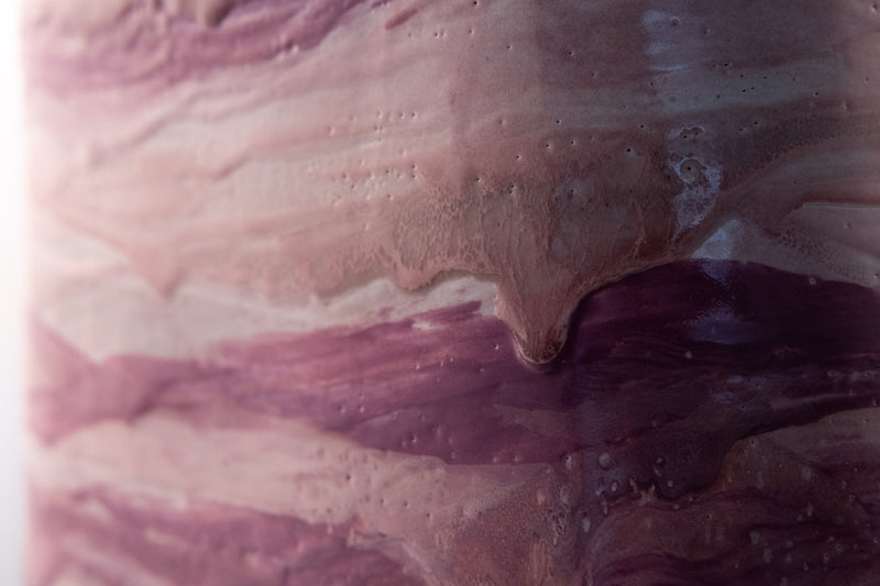 Blue & White Hand-Made Ceramic Outdoor Lantern - 71KL9C