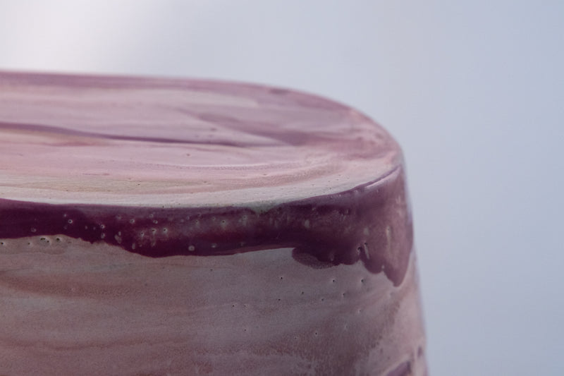 Blue & White Hand-Made Ceramic Outdoor Lantern - 71KL9C