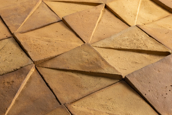 Square Split surface 3D Tile Terracotta - 77B4J1-EX
