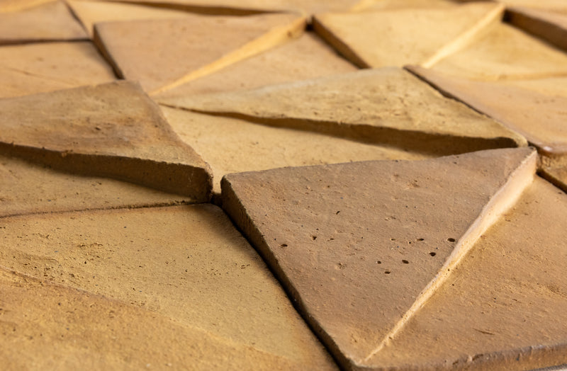 Square Split surface 3D Tile Terracotta - 77B4J1-EX