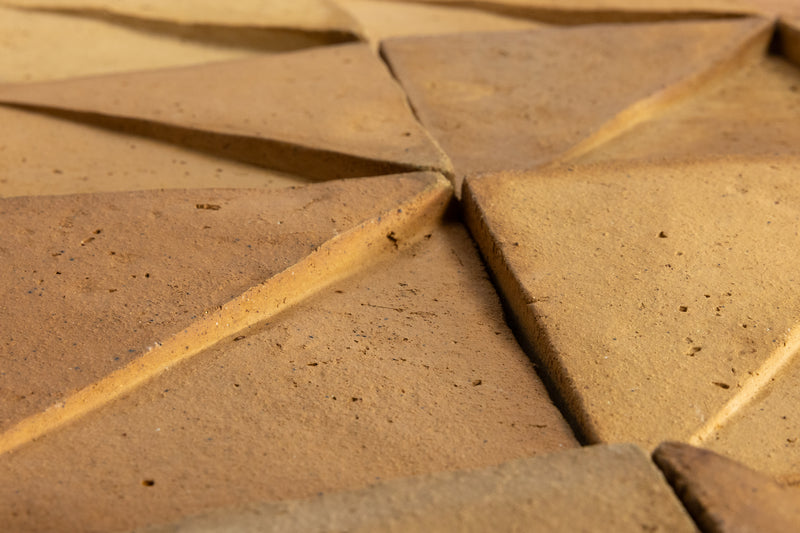 Square Split surface 3D Tile Terracotta - 77B4J1-EX