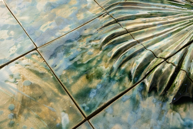 Palm Tree Relief Mural -8B3341