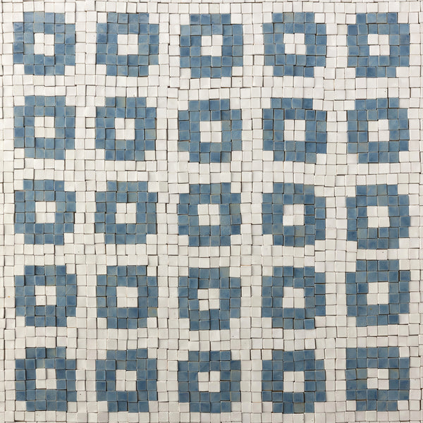 Small Blue & White Mosaic Tiles - 8DWZ4Z-WS