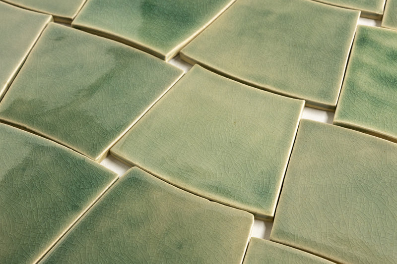 Pale Green Radius Tiles - 8ZMUE1-WS