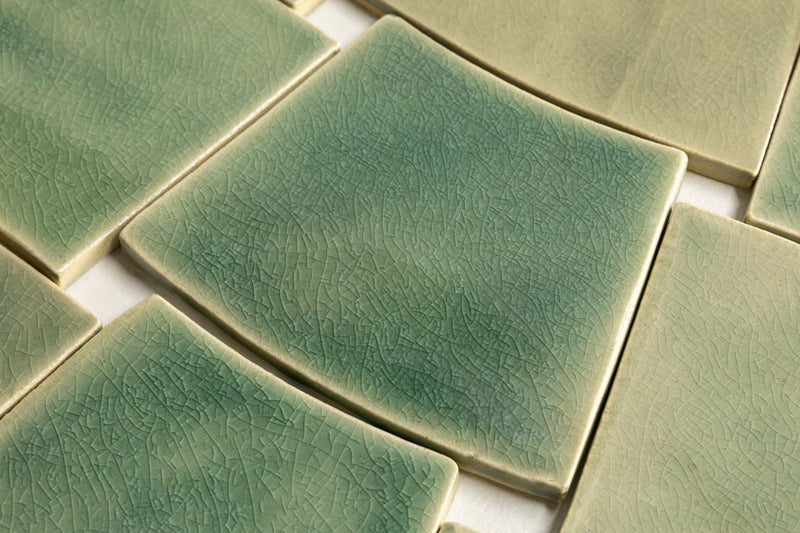 Pale Green Radius Tiles - 8ZMUE1-WS