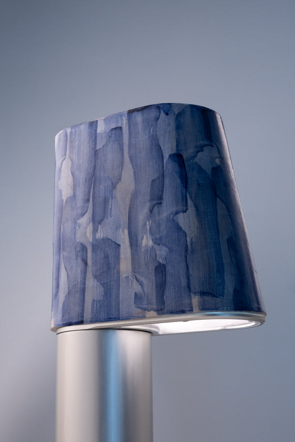 Blue & White Hand-Made Ceramic Outdoor Lantern - 9DZP7S