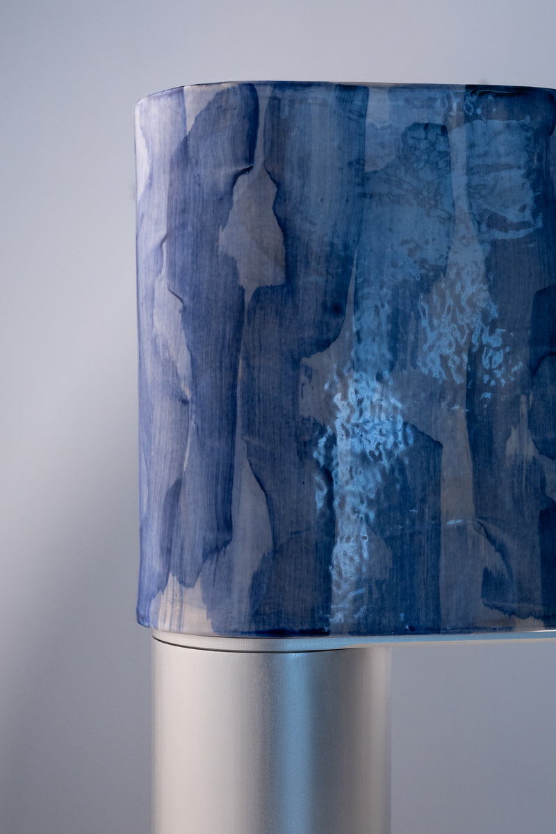 Blue & White Hand-Made Ceramic Outdoor Lantern - 9DZP7S