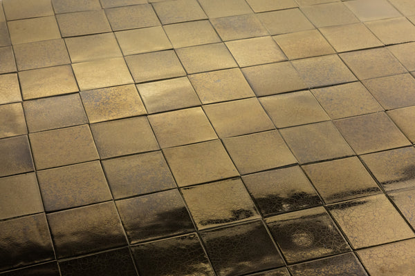 Metallic Square Bronze Tiles - 9M62GY-WS