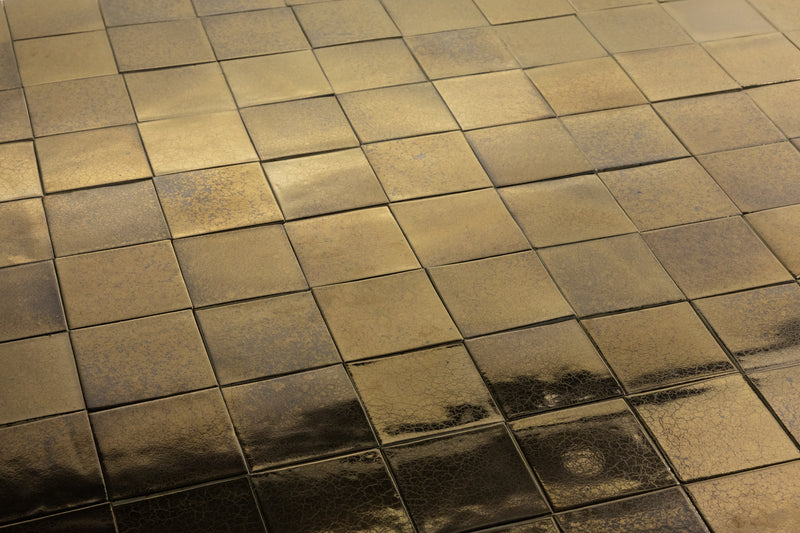 Metallic Square Bronze Tiles - 9M62GY-WS