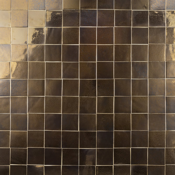 Metallic Square Bronze Tiles - 9M62GY-WS