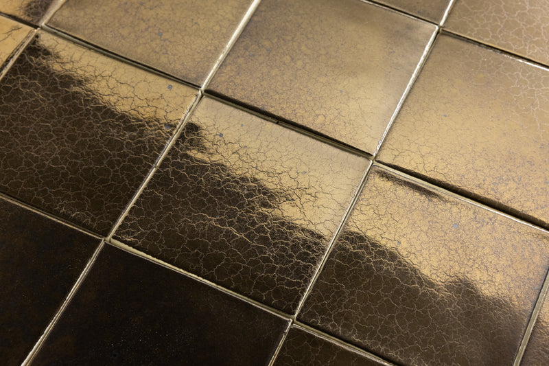 Metallic Square Bronze Tiles - 9M62GY-WS