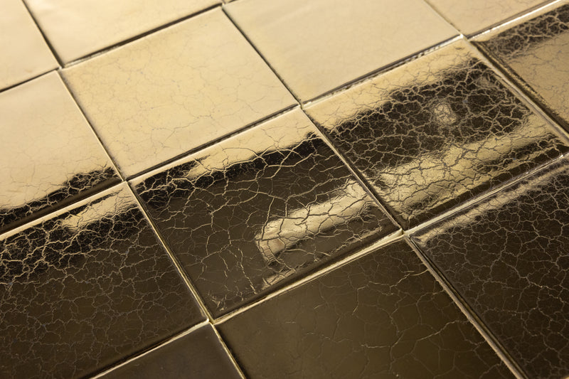 Metallic Square Bronze Tiles - 9M62GY