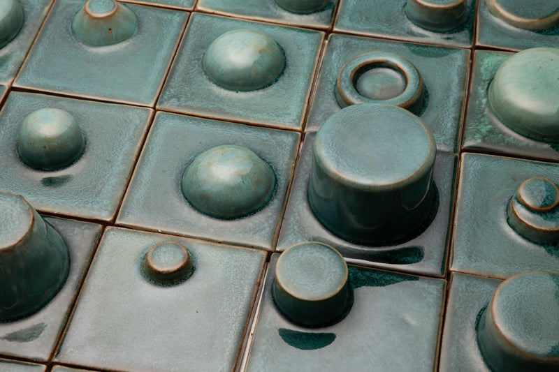 Hand-Made Square 3D Aqua Tiles - 9U2G0S-EX