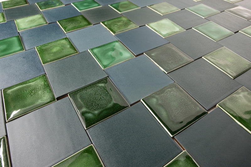 Green & Teal Square Tiles AAANCA